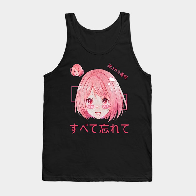 Japanese cute anime style Tank Top by Danialliart